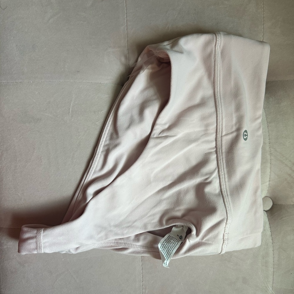 lululemon crop one shoulder top pink
